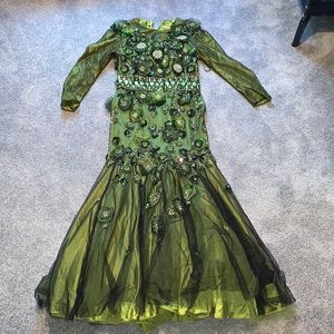 Green Mermaid beaded dress 💚